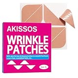 Anti Falten Pflaster - Akissos 80PCS Verbesserte Version Zornesfalte Pflaster, Face Lifting Tape über Nacht für Stirnfalten|Zornesfalten|Krähenfüße,Falten Tape Gesicht Straffung,Nach der Skincare