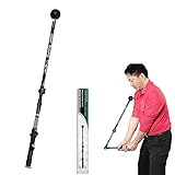 JoliJour Golf Schwungtrainer,Teleskopischer Swing Club Trainer,Golf Trainingshilfe zur Verbesserung des Scharniers,Unterarmdrehung,Schulterdrehung,Faltbarer Schwingkorrekturwerkzeug Swing Trainer