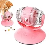 Interactive Katzenspielzeug für Boredom - Rolling Treat Dispenser, Fass Puzzle Slow Feeder mit einstellbarer Opening | Educational Food Game for Mental Exercise, Indoor Playtime, Kitten Enrichment