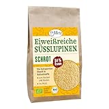 Eiweißreiches Süßlupinen-Schrot, Bio, 500g • mit 34% pflanzlichem Protein • aus deutschem Bio-Anbau • zur Eiweißanreicherung