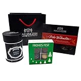 Hallingers Geschenk-Set mit Tee, Schokolade & Pralinen (260g) - Frohe Weihnachten - Klein No. 01 (Bundle) - zu Weihnachten, Glückwunsch, Glückwünsche - jetzt zu Weihnachten 2023 schenken