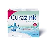 Curazink Hartkapseln - Arzneimittel zur Anwendung eines klinisch gesicherten Zinkmangels - hoch dosiert mit 15 mg Zink im einzigartigen Zink-Histidin-Komplex - 1 x 100 Hartkapseln