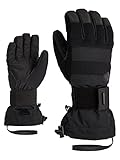 Ziener Herren Milo Snowboard-Handschuhe / Wintersport | wasserdicht, atmungsaktiv; Protektor, Black, 7,5