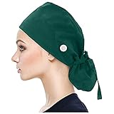 OP-Haube Unisex OP-Kappe Medizinische Kappe Bedruckte Füllig Turban Hut Verstellbare Füllig Haarabdeckung Unisex Doktor Kappe Baretthauben mit Schweißband für Arbeiterin Körperpflege Bedarf(B8)