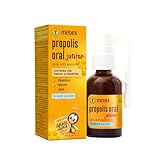 Medex Propolis Oral Junior, alkoholfrei Mundspray und Rachenspray, wasserbasiert, OHNE Alkohol; mit Zusatz von Honig, Salbei, Niacin, Fichtenspitzen, mit Applikator, für Kinder ab 3 Jahren, 30 ml