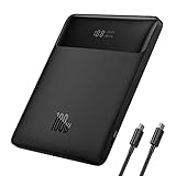 Powerbank Laptop Baseus PD 100 W 20000 mAh USB C Power Bank Slim Externe Batterien QC 4.0 Schnellladegerät für Laptops MacBook Air Dell Haiwei HP iPad iPhone 15/14/13 Samsung Galaxy Switch Airpods