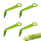 4 Stück Spiralschneider Gemüse,Radischneider Rettichschneider Spiralschneider Kartoffel,Kartoffel Spiralschneider Kartoffelspirale Potato,Kartoffelschneider Spirale Potato,Spiral Schneider,Spiralizer