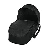 Maxi-Cosi Laika Babywanne, sehr leichter (nur 1,5 kg) und gepolsterter Soft-Kinderwagenaufsatz, passend für den Kinderwagen Maxi-Cosi Laika, Baby-Tragetasche nutzbar ab der Geburt, Nomad Black