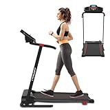 Elektrisches Laufband für Zuhause, Büro, Joggen, Laufen, ultraflach, schmal, Fitness, Workout, Fernbedienung, Walden F2800 (F2800DE)