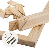 Estika Keilrahmen für leinwand - 40 x 30 cm, Dicke: 2cm - Holzleisten zur Selbstmontage, 8 Holzkeile zum Spannen der Leinwand