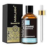 MAYJAM Jasmin Ätherisches Öl 100ML, Jasminöl für Diffusor, Luftbefeuchter, DIY, Home，Wardrobes