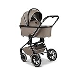 MOON 2 in 1 Kombi-Kinderwagen RESEA+, Mud, Edition+, mit Wanne und Sportwagen Sitz, bis 22kg, Kollektion 2024