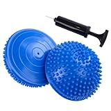 CampTeck U7248 Igel Halbkugel Pods, Balance Halbkugel, Balance Igel Set, Balance Pods mit Handpumpe - 2er-Pack - Blau