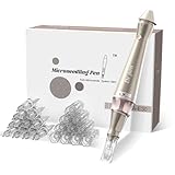 Microneedling Pen E30,2 IN 1 Elektrischer Derma-Pen PMU Stift Mit 5 Stufen inkl.22 Nadelpatronen,Dermapen Microneedling für Gesichtshaut & Permanent Make Up ULTIMA-E30KIT-EU