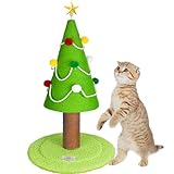 VIVBOO Kratzbaum, 66,8 cm, Weihnachtsbaum für Indoor-Katzen, grüne Katzen-Aktivität mit Kratzbaum.