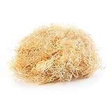2kg Holzwolle Fichte Natur in Premiumqualität | 100% Öko | Ideal als Füllmaterial für Deko, Geschenkverpackungen & Präsentkörbe lebensmittelecht & hygienisch