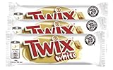 Twix Doppelriegel White 3x 46g I Schokoriegel Weiß I Schokolade Weiß I Keksriegel mit weißer Schokolade I Süßware I Snack I Pausensnack