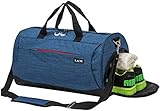 marcello Sporttasche Herren Reisetasche, Trainingstasche Weekender mit Schuhfach & Nassfach, Wasserdicht Schwimmtasche Handgepäck für Herren & Damen, Sport, Gym, Fitness