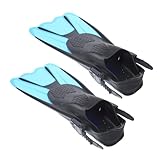 LOORGVEL 2 Stück Verstellbare Schnorchel Flossen aus Premium für Erwachsene Stabile Schwimmflossen für Schnorcheln Tauchen und Schwimmtraining Leicht und Langlebig für Reise und