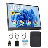 OFD Portable Monitor 10,5'' 3:2,100% sRGB Gaming Display 1920 * 1280,Eingebaute Lautsprecher Kickstand und VESA, mit Type-C HDMI Anschluß,für Laptop, PC, Mac, PS4/5, und Switch mit Schutzhülle