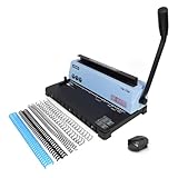 RAYSON Drahtbindegerät, 120 Blatt Binde, 3:1 Teilung, A4, 34-Loch-Doppelschleifen-Drahtbinder mit stabiler Metallkonstruktion, TD-130…