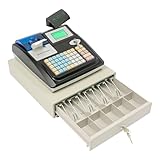 Elektronische Registrierkasse, 48 Tasten Einzelhandel Kassensystem, Supermarkt-Selbstbedienungsterminal Ladenkasse mit Zwei-Wege-Anzeige, für Supermarkt Kiosk