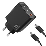 USB C Ladegerät 65W Netzteil Superschnelles Laden 2.0 für Samsung Galaxy Book3/Book2/ Book,Galaxy S23 Ultra/S22 Ultra/A53/A54/Z Flip5/Z Fold5/Tab S9,aifulo 3-Port PD PPS Schnellladegerät mit 2M Kabel