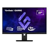 ViewSonic XG2737 Gaming Monitor 27 Zoll 520 Hz, Full HD 1920p x 1080p, 1 ms, IPS, Rahmenlos, G-Sync FreeSync Kompatibel, HDR10, Ergonomisch, Flimmerfrei, 2 x HDMI, DP
