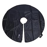 Baumbewässerungsring PVC 15 Gallonen 35,4 Zoll Baumwässerungssystem, Wassersack für Pflanzen Gartenbäume und Sträucher - Umweltfreundlich, Tropfbewässerung für Gesunde (Schwarz)