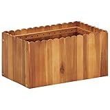 BOWEKAM Home & Garden-Garden Hochbeet 50x30x25 cm Akazienholz massiv Möbel Wahl