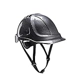 Portwest PC55GRR Premium Endurance Carbon Look Arbeitsschutzhelm - EN 397 - Helm für Führungskräfte, Architekten, Bauleiter, Ingenieure, Grau