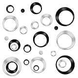 Lusofie 24 Stück Spiegel Wandaufkleber Acryl Rund Spiegel Wandaufkleber Abnehmbare Spiegel Wandtattoo für Wanddekoration Spiegel Wandaufkleber Wohnzimmer Schlafzimmer Dekoration Heimdekoration