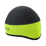 GORE Wear Winddichte Herren Fahrrad-Mütze, C3 WINDSTOPPER Kappe, Größe: 60-64, Farbe: Neon-Gelb/Schwarz, 100398