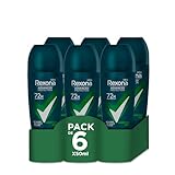 Rexona Advanced Protection Deo Roll-On für Herren, Quantum Dry 72h, 50 ml, 6 Stück