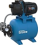 Güde Hauswasserwerk HWW 6035 (600 W, Kesselinhalt: 19 l, Fördervolumen: 3200 l/h, Förderhöhe: max. 35 m, Ansaughöhe: max. 7 m, Noryllaufrad, Stahltank, Druckschalter, Thermoschutzschalter, Manometer)