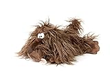 sigikid Zottle Lottle, BeastsTown Kuscheltier: Sammeln, Schenken, Spielen, Schmusen, empfohlen für Kinder und Erwachsene von 3 bis 99 Jahren, Polyester, Mittelbraun/Hund, 30x14x17 cm