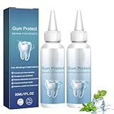 Zahnfleisch Shield Gel, 2 Stück Mullein Teeth Repair Gel, Gum Shield, Frischer Atem Zahnfleckenentferner, Reparatur Von Zahnfleischrezessionen, Gums and Oral Care