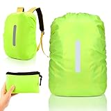 VMUTGA Regenschutz für Rucksäcke, 30L-40L Regenschutz Schulranzen mit Reflexstreifen wasserdichte Regenschutz Rucksack Regenhülle Schulrucksack Rucksacküberzug für Wandern Camping Reisen Radfahren