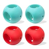 ComPDCVD 4 Stück Waschkugel für Waschmaschine Anti Limescale Magnetic Ball Waschball Wäschekugel Waschmaschine Sauber Wiederverwendbare Waschkugel für Geschirrspülmittel, Waschmaschine(Rot und Blau)
