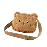 MXYZQDE Handtasche Mädchen,Umhängetasche Mädchen,Süße Katze Form tasche mädchen, für Den täglichen Gebrauch wie Schulbesuch, Einkaufen Oder Reisen