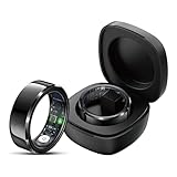 Smart Ring Android Fitness Tracker Ring Smartringe für Herren Damen Schlaftracker Schrittzähler Sport Smartring Fitnessring IOS Herzfrequenz Pulsmesser Fitnesstracker Gesundheitsring Schwarz Silber