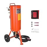 VEVOR Mobiles Sandstrahlgerät 37 L Sandstrahlanlage 2,3 m Arbeitsschlauch Sandstrahler 60–110 PSI Arbeitsdruck ideal zum Entfernen von Rost, Farbe, Flecken und das Polieren großer Flächen