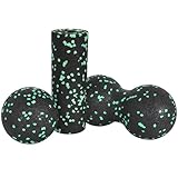 Faszien Set zur Selbstmassage, Faszienrolle Set mit Massageball, Faszien Duoball, Foam Roller & Kleine Foamroller, Massageball Faszien Ball, für Faszientraining DurchfüHren, Schmerzen Lindern