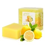 2 PCS Naturseife Stück Zitrone Seife Natürlich Biologisch 100g Feste Seifen Handgemacht für Haut Haare Körper Gesicht, Lemon Bar Soap für Baden Duschen Waschen