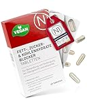 N1 Fettblocker + Zucker & Kohlenhydrate-Blocker Medizinprodukt zur Behandlung & Vorbeugung von Übergewicht - Diät, abnehmen Tabletten schnell