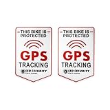 Qaziuy GPS Tracking Aufkleber,GPS Tracking Alarm Sticker mit Schutzlaminat Selbstklebende GPS Aufkleber Weiß für Fahrrad, Motorrad und Auto - Diebstahlschutz