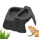 Generico Wasserschild für Schildkröten | mit dekorativer Rampe für Aquarium, rutschfest, für Schildkröten, Habitat für Amphibien, Badewanne, geeignet für Schlangen, Reptilien, Amphibien und Frösche