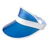 Premium Qualität Sport Schirmmütze für Frauen Männer Verstellbarer Sonnenschutz Hut Unisex Stirnband Kappe Sommer Kopf Visor Hut Mütze mit Großer Krempe Außenbereich Sonnenblende Hut (Blau)