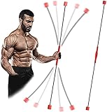 Fitness Schwingstab Pilates Yoga Stange Tremor Bar vibrierende Fitness-Stange Elastische Fitnessstange Weighted Bar Shake Weight Ausgestattet mit elastischen Trainingsgeräten Fettverbrennungsstange G