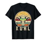 Lustiges Kuh mit Sonnenbrille Kühe Kuhl Landwirt Bauernhof T-Shirt